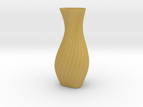 Hips Vase in Tan Fine Detail Plastic