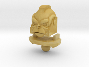 Monkey Bot Head in Tan Fine Detail Plastic