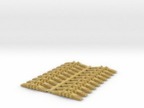 Crawler Track - 1-160-scale - Set of 20 - Flat Ori in Tan Fine Detail Plastic