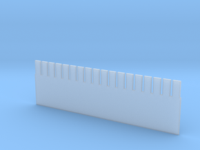 162mm comb in Clear Ultra Fine Detail Plastic
