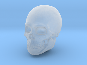 Single Skull Helmet for Sci-Fi 28mm scale miniatur in Clear Ultra Fine Detail Plastic