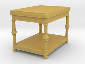 Fancy End Table Tabletop Prop in Tan Fine Detail Plastic