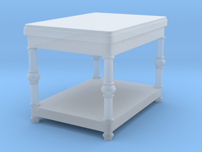Fancy End Table Tabletop Prop in Clear Ultra Fine Detail Plastic