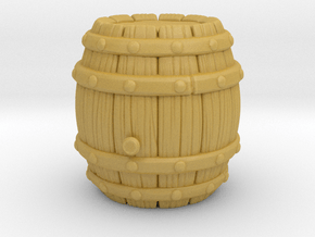Barrel Stylized A in Tan Fine Detail Plastic