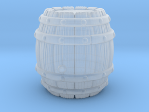 Barrel Stylized A in Clear Ultra Fine Detail Plastic