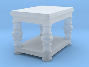  fancy end table v2 in Clear Ultra Fine Detail Plastic
