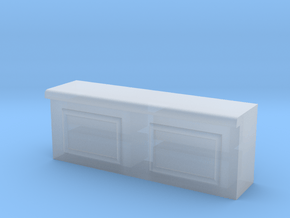 Modular Bar Counter - Center in Clear Ultra Fine Detail Plastic
