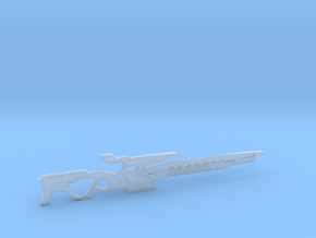 8th Scale Rail Rifle in Clear Ultra Fine Detail Plastic