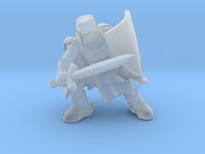 Knight Adventurer in Clear Ultra Fine Detail Plastic