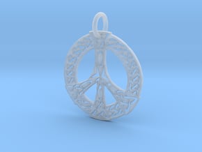 Celtic Peace Pendant in Clear Ultra Fine Detail Plastic