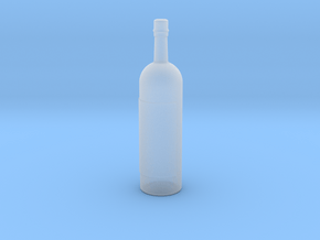 Wine Bottle 1:6 scale in Clear Ultra Fine Detail Plastic