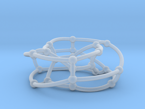 Nauru graph on torus in Clear Ultra Fine Detail Plastic