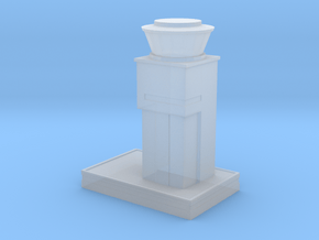 London Southend Airport Control Tower in Clear Ultra Fine Detail Plastic