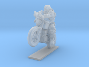 Motorcycle Assault in Clear Ultra Fine Detail Plastic