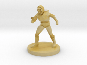 Astronaut with Laser Rifle in Tan Fine Detail Plastic