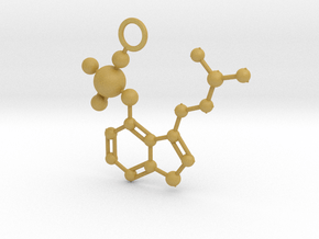 Psilocybin Molecule (large) in Tan Fine Detail Plastic