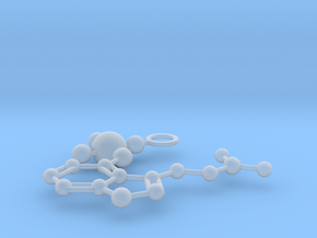 Psilocybin Molecule (large) in Clear Ultra Fine Detail Plastic