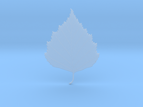 Birch tree leaf in Clear Ultra Fine Detail Plastic