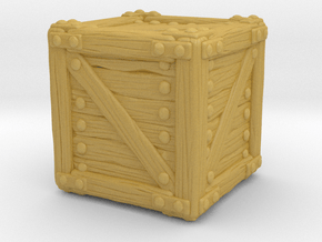 Small Crate A in Tan Fine Detail Plastic
