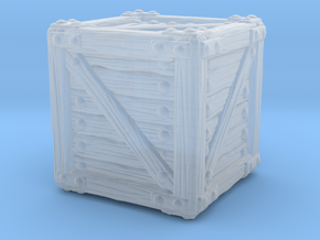Small Crate A in Clear Ultra Fine Detail Plastic