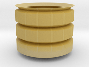 Cilinder_Pot in Tan Fine Detail Plastic