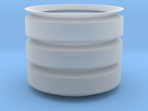 Cilinder_Pot in Clear Ultra Fine Detail Plastic
