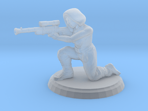 Hooded Female Sniper (28mm Scale) in Clear Ultra Fine Detail Plastic