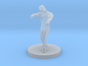 Zombie Missing a Foot (28mm Scale Miniature) in Clear Ultra Fine Detail Plastic