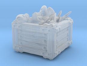 Fish Crate B in Clear Ultra Fine Detail Plastic