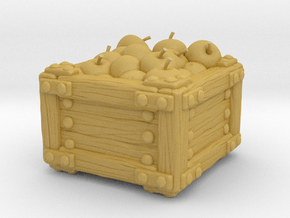 Apple Crate A in Tan Fine Detail Plastic