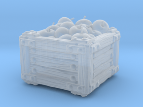Apple Crate A in Clear Ultra Fine Detail Plastic