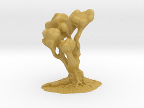 Tree with Roots (28mm Scale Miniature) in Tan Fine Detail Plastic