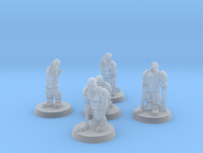 Guardsmen Thralls (28mm Scale Miniature) in Clear Ultra Fine Detail Plastic