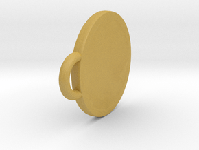 Pendant Shield in Tan Fine Detail Plastic