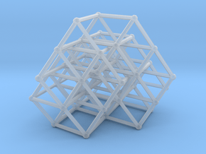 Fibonacci cube of order 8 in Clear Ultra Fine Detail Plastic