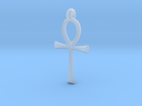 Ankh with hook in Clear Ultra Fine Detail Plastic