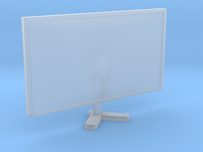 1:18 Scale Single Computer Monitor in Clear Ultra Fine Detail Plastic