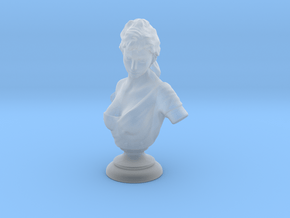 1:18 Scale Marble Bust Statue (Human Female) in Clear Ultra Fine Detail Plastic