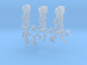 spetsnaz 3 pieces in Clear Ultra Fine Detail Plastic