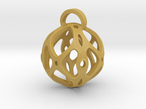 View of spherical games - part four. Pendant in Tan Fine Detail Plastic