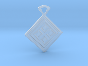 Four elements. Pendant in Clear Ultra Fine Detail Plastic