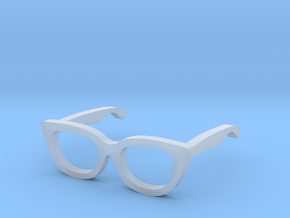 1:12 Cateye Doll Glasses  in Clear Ultra Fine Detail Plastic