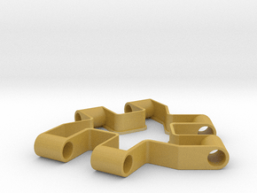 Material test part, Modular building block in Tan Fine Detail Plastic