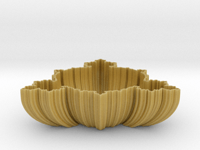 Fractal Bowl in Tan Fine Detail Plastic