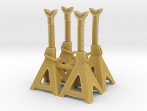 1:18 Scale Jack Stands x4 (High) in Tan Fine Detail Plastic