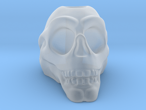 Stylized Skull 3D Pen Holder in Clear Ultra Fine Detail Plastic