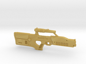 cyberpunk - near future laser rifle in 1/6 scale in Tan Fine Detail Plastic