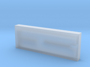 horizontal large leve in Clear Ultra Fine Detail Plastic