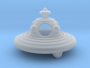 UFO hollow body 4cm diameter in Clear Ultra Fine Detail Plastic