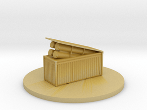Missile Shipping Container in Tan Fine Detail Plastic